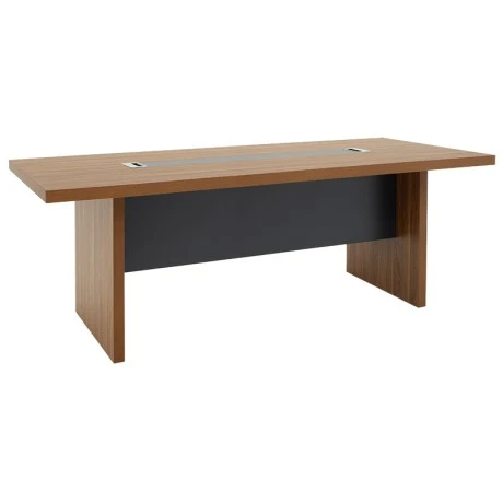 Professional conference table Oscar pakoworld 5cm walnut-anthracite 240x120x76cm