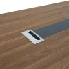 Conference table Oscar pakoworld 5cm walnut-anthracite 240x120x76cm