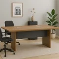 Conference table Oscar pakoworld walnut-anthracite 200x100x76cm