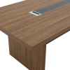 Conference table Oscar pakoworld walnut-anthracite 200x100x76cm