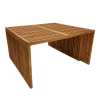 Tinnie I pakoworld table set of 2 teak wood in a natural shade