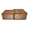 Tinnie I pakoworld table set of 2 teak wood in a natural shade