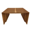 Tinnie I pakoworld table set of 2 teak wood in a natural shade