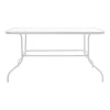 Valor pakoworld table metal white-glass 140x80x70cm