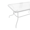 Valor pakoworld table metal white-glass 140x80x70cm