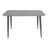 Vista pakoworld aluminum table in anthracite shade 150x80x72cm