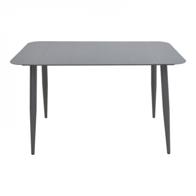 Vista pakoworld aluminum table in anthracite shade 150x80x72cm