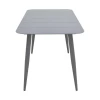 Vista pakoworld aluminum table in anthracite shade 150x80x72cm
