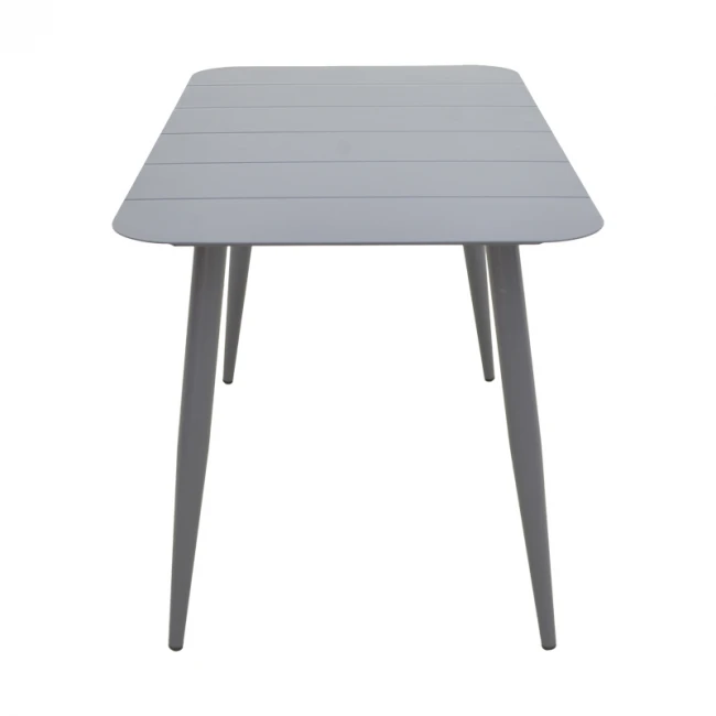 Vista pakoworld aluminum table in anthracite shade 150x80x72cm