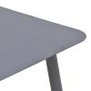 Vista pakoworld aluminum table in anthracite shade 150x80x72cm