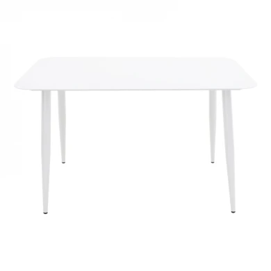 Vista pakoworld aluminum table in white shade 150x80x72cm