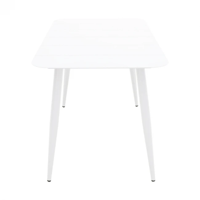 Τραπέζι Vista pakoworld αλουμίνιο σε λευκη απόχρωση 150x80x72εκ