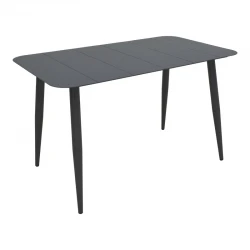 Vista pakoworld aluminum table in black shade 150x80x72cm