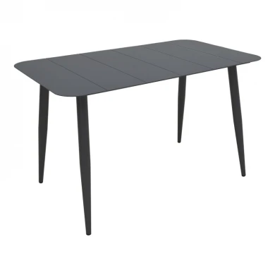 Vista pakoworld aluminum table in black shade 150x80x72cm