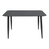 Τραπέζι Vista pakoworld αλουμίνιο σε μαύρη απόχρωση 150x80x72εκ