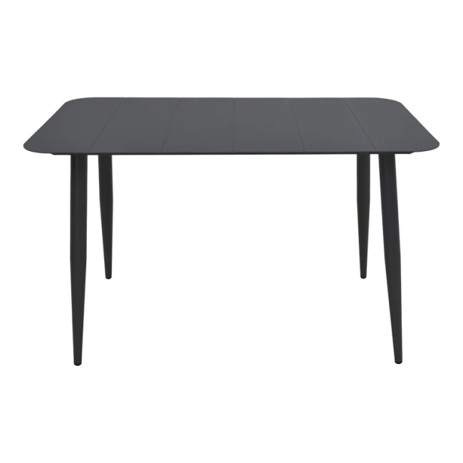 Τραπέζι Vista pakoworld αλουμίνιο σε μαύρη απόχρωση 150x80x72εκ