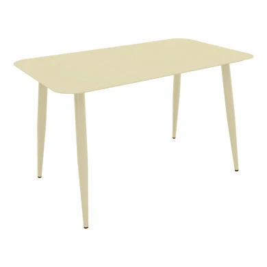 Vista pakoworld aluminum table in champagne shade 150x80x72cm