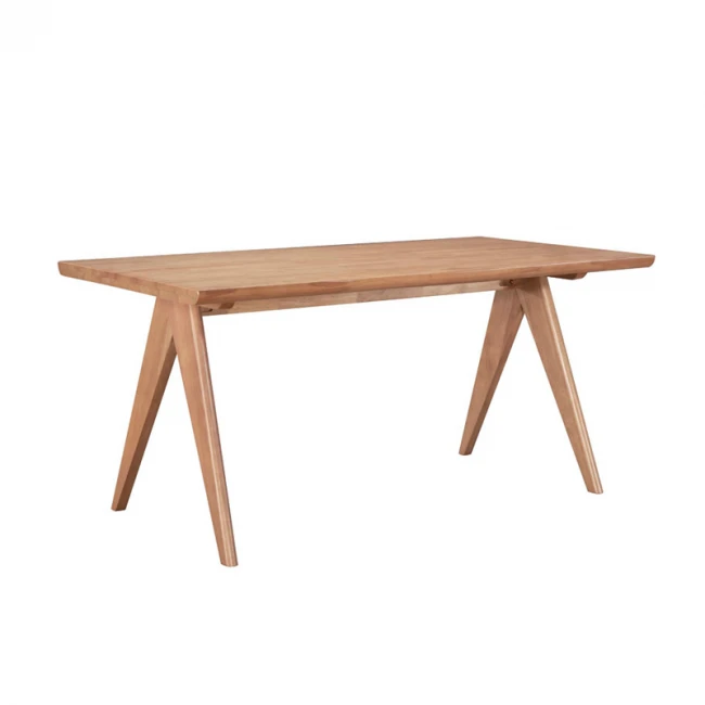 Winslow pakoworld rubberwood table in light walnut color 180x85x75cm