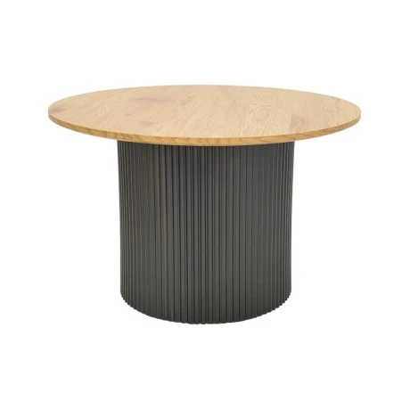 Dovel pakoworld mdf coffee table set of 2 sonoma-black metal
