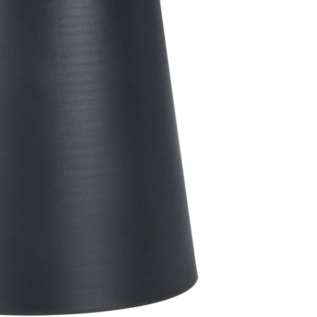 Coffee table Ginoze Inart 2 pieces set black color metal