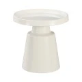 Coffee table Ginoze pakoworld 2 pieces set in white color metal