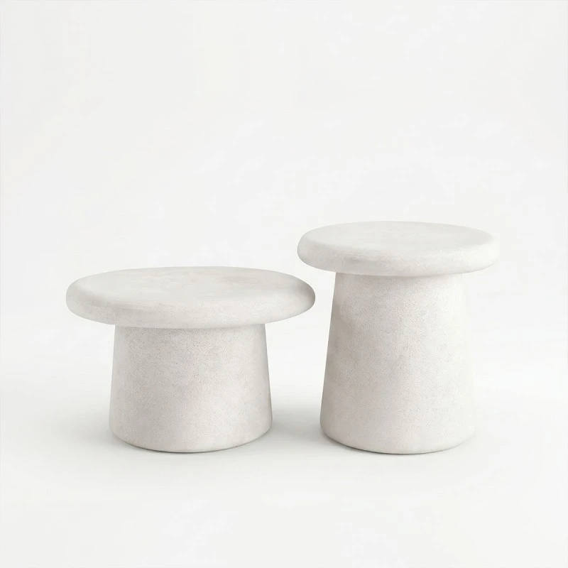 Coffee tables Herona pakoworld set 2 pcs white