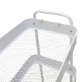 3-tier trolley Nedea pakoworld white metal 41x30x77cm