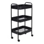 3-tier trolley Nedea pakoworld black metal 41x30x77cm