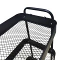 3-tier trolley Nedea pakoworld black metal 41x30x77cm