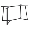 Vampor I  pakoworld metal table base in black shade 112x60x72cm