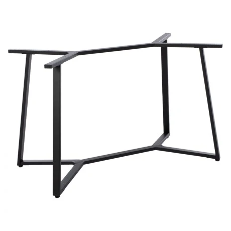 Vampor I  pakoworld metal table base in black shade 112x60x72cm