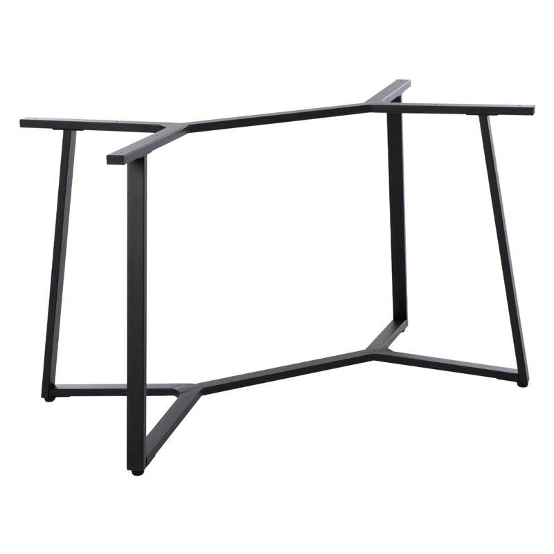 Vampor I  pakoworld metal table base in black shade 112x60x72cm