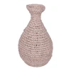 Sannery I Inart sisal vase in natural shade D20x32cm