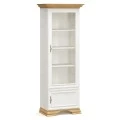 Βιτρίνα Jaden pakoworld golden oak-λευκό antique 70,5x43x197,5εκ