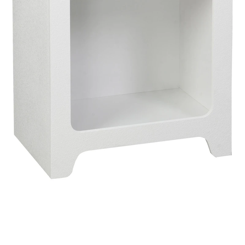 Bookcase Emersi pakoworld mdf in white color 48x35x180cm