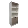 Office bookcase Armadi pakoworld in sonoma-white color 80x40x200cm