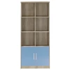 Children's bookcase Looney pakoworld castillo-blue 80.5x36.5x183.5
