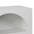 Bookcase Emersi pakoworld mdf in white color 70x35x100cm