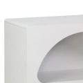 Bookcase Emersi pakoworld mdf in white color 70x35x100cm
