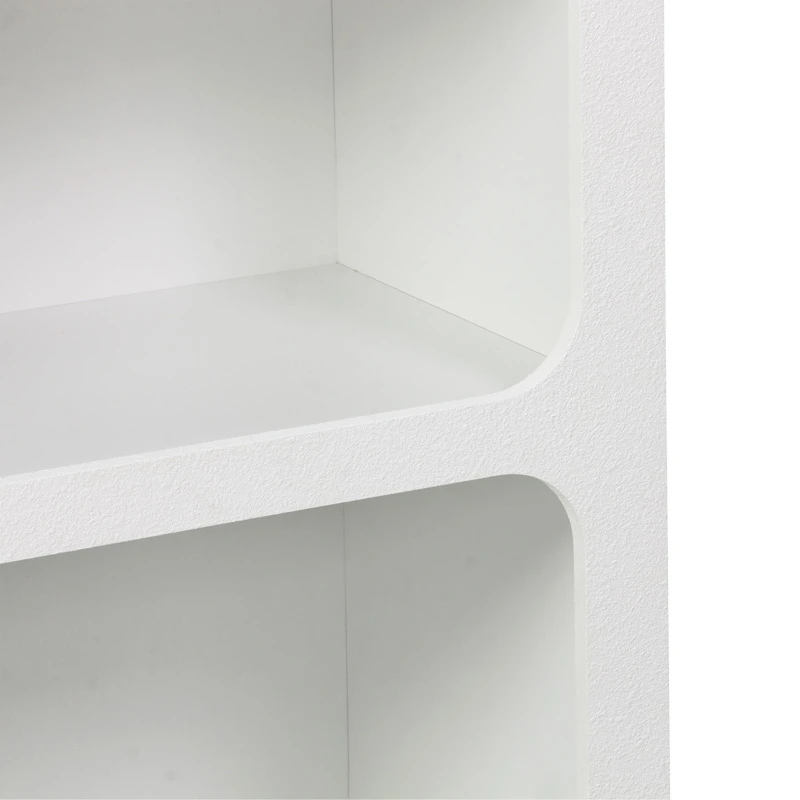 Bookcase Emersi pakoworld mdf in white color 70x35x100cm