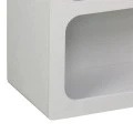 Bookcase Emersi pakoworld mdf in white color 70x35x100cm