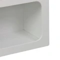 Bookcase Emersi pakoworld mdf in white color 70x35x100cm