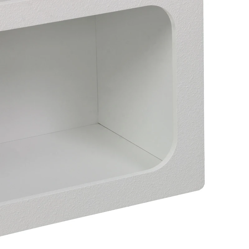 Bookcase Emersi pakoworld mdf in white color 70x35x100cm