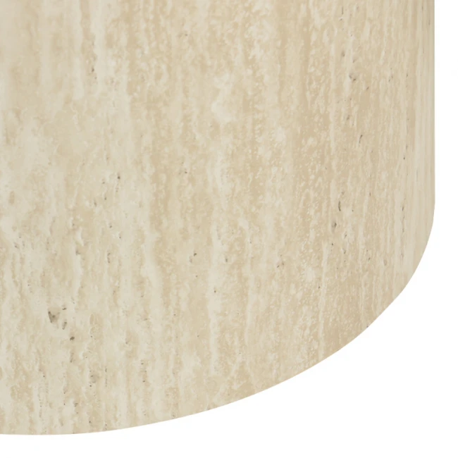 Βοηθητικά τραπεζάκια 2τεμ Zonar  pakoworld MDF σε όψη τραβερτίνας