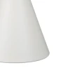 Βοηθητικά τραπέζια Coozlin Inart sintered stone σε απόχρωση λευκό μαρμάρου με λευκό μέταλλο