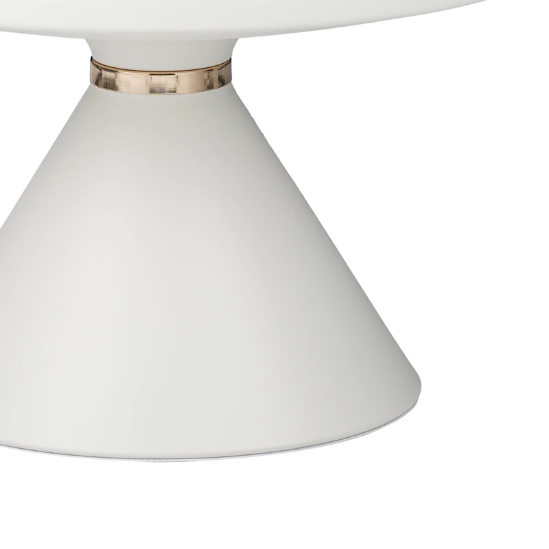Side table Coozlin Inart white marble with white-gold metal