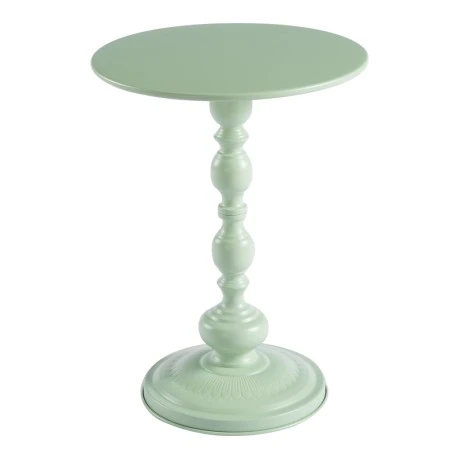 Anesor pakoworld metal side table in mint shade D40x52cm