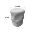 Side table Ardin pakoworld white MGO D39.5x49.5cm