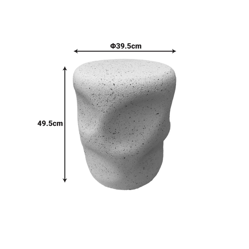 Side table Ardin pakoworld white MGO D39.5x49.5cm