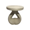 Side table Belena pakoworld ecru MGO D38.5x45.5cm